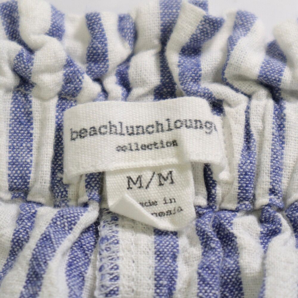 Beach Lunch Lounge Size M Giavanna Linen Pants Sailing Stripe Blue - Picture 9 of 10